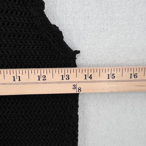 ARITZIA WILFRED Sunset Top Womens Small Black Crochet Cropped Strappy Tank - Picture 10 of 12